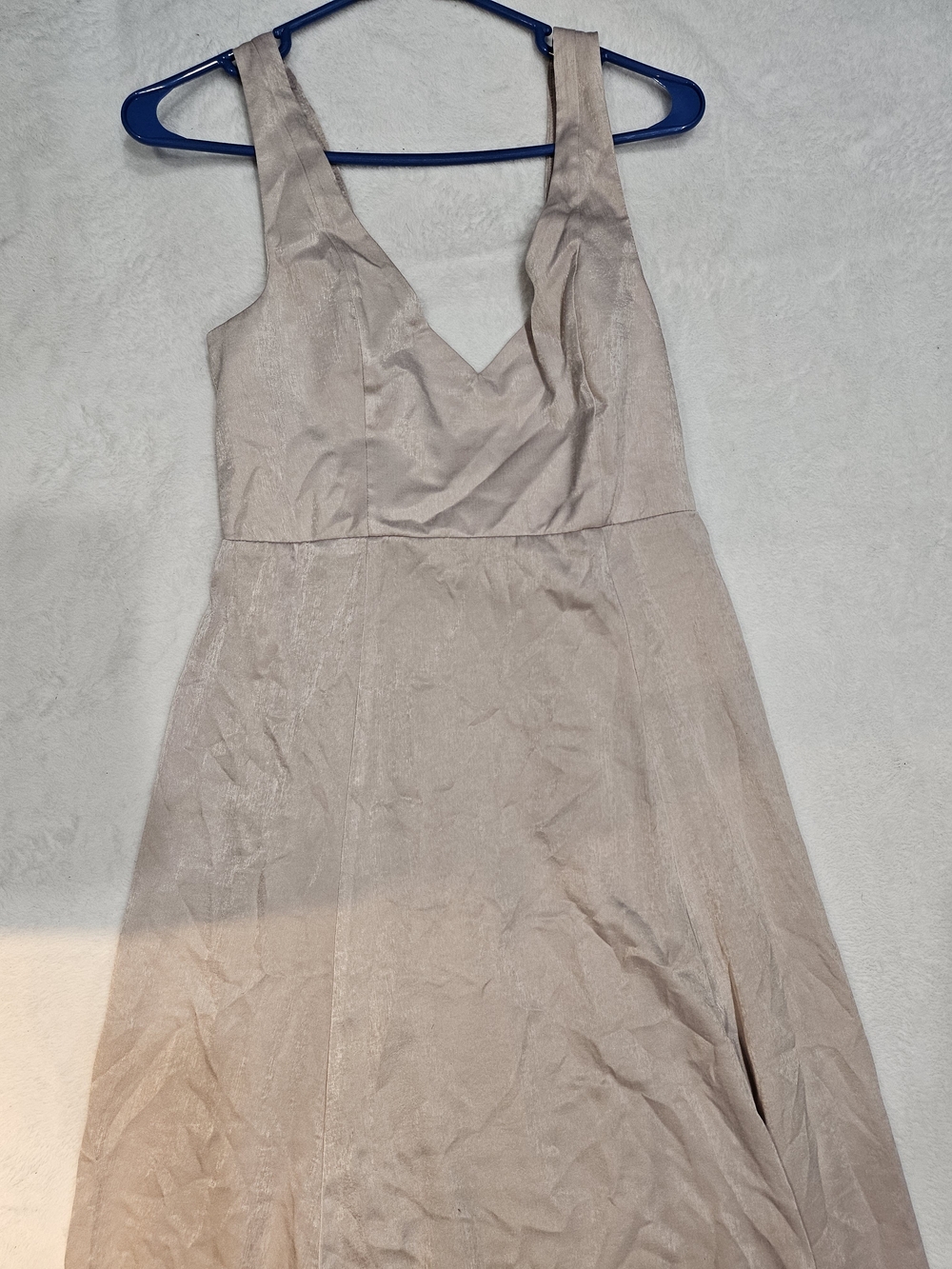 Show Me Your MuMu Cream V-Neck Sleeveless Wedding Dress